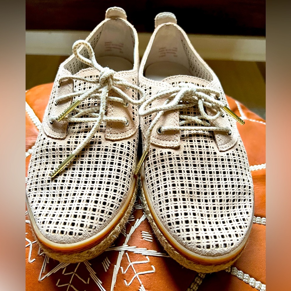 Cole Haan- Cloud Feel Leather Lace up Espadrilles 💥 Like New💥